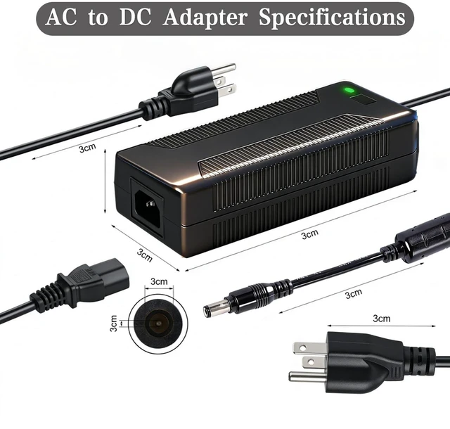 Alt view image 10 of 10 - 20V Power Supply Compatible with LG 45-inch Ultragear OLED Gaming Monitor, Model AD10660LF, Black, for 45GS96QB 45GS95QE 45GX90SA Series