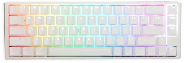 Alt view image 5 of 8 - Ducky One 3 SF Pure White 65% Hotswap RGB Mechanical Keyboard (Cherry MX Brown)