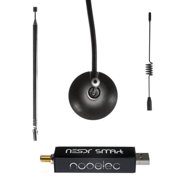 Alt view image 7 of 10 - NooElec NESDR Smart v4 RTL-SDR Essentials Starter Kit - Includes Everything to Start with Software Defined Radio Including Premium SDR, Flamingo FM Bandstop Filter, 3 Antennas, 10 Adapters & Case