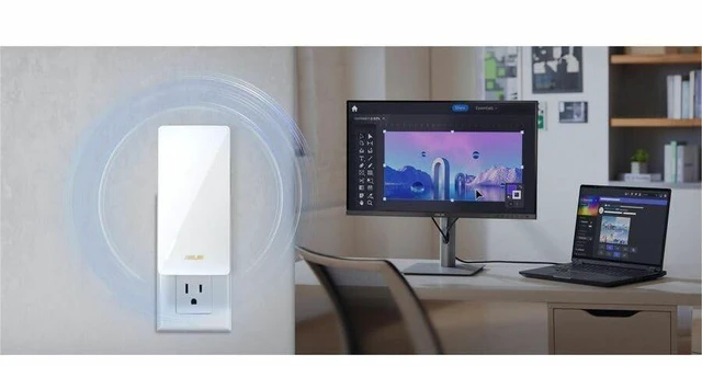 Alt view image 7 of 10 - ASUS RP-BE58 BE3600 Dual Band WiFi 7 (802.11be) Range Extender, AiMesh Extender for Seamless mesh WiFi; Works with Any WiFi Router