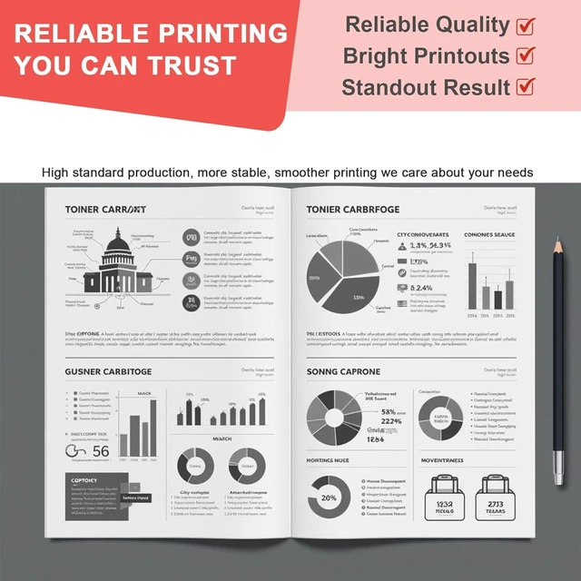Alt view image 10 of 12 - 125 Toner Cartridge - 2 Black CRG 125 Replacement for Canon 125 CRG125 Toner Cartridge for Imageclass LBP6030w LBP6000 MF3010 LBP6018 LBP6020 Printer