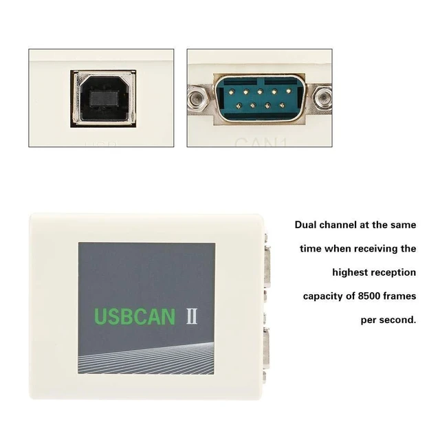 Alt view image 8 of 10 - USB to CAN Analyzer Double Way USBCAN II Debugger Industrial Grade High Speed Channel Debugger Support CAN Delay
