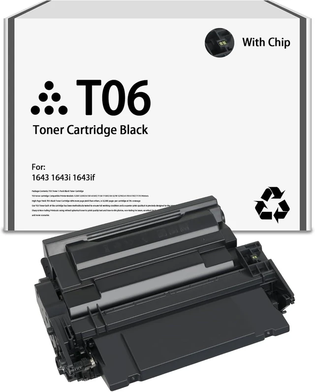 Alt view image 8 of 14 - T06L T06 Black Toner Cartridge Compatible with Canon T06 Toner Cartridge for ImageRUNNER 1643I 1643IF 1643 Printers1Pack