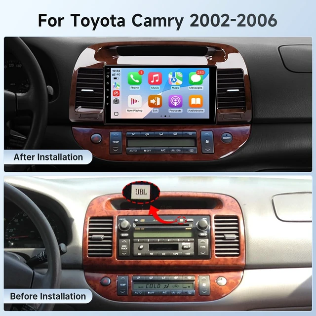 Alt view image 7 of 10 - Leadfan Fast Boot Linux Car Radio for Toyota Camry (JBL Version) 2002 2003 2004 2005 2006, 9 Inch IPS Screen for Camry Radio with Carplay Android Auto Backup Camera FM