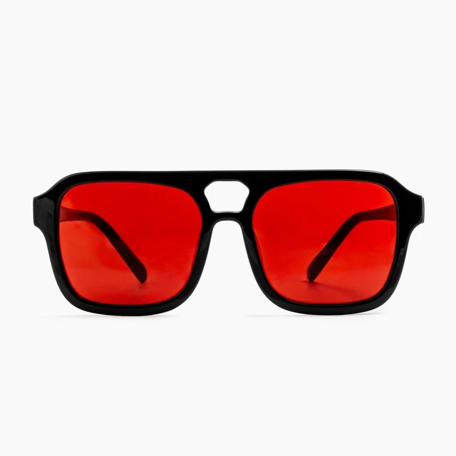 Alt view image 6 of 10 - TrueDark by Dave Asprey ^^ Twilights Monaco ^^ Blue Light Glasses for Women & Men, Red Lenses Block 99% Blue, Green & Violet Light for Night Use