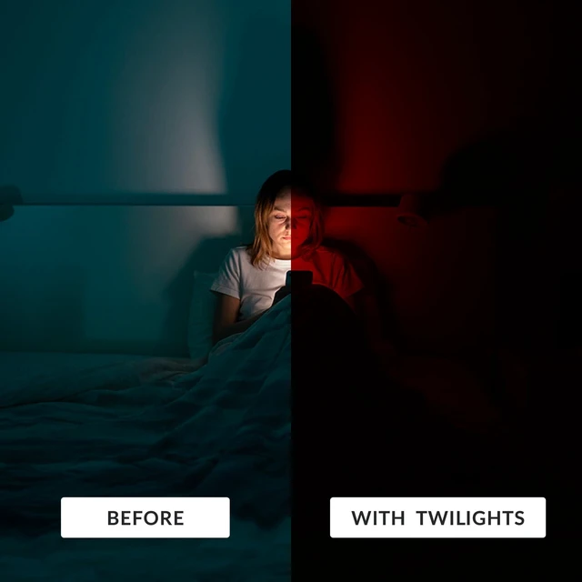 Alt view image 9 of 10 - TrueDark by Dave Asprey ^^ Twilights Monaco ^^ Blue Light Glasses for Women & Men, Red Lenses Block 99% Blue, Green & Violet Light for Night Use