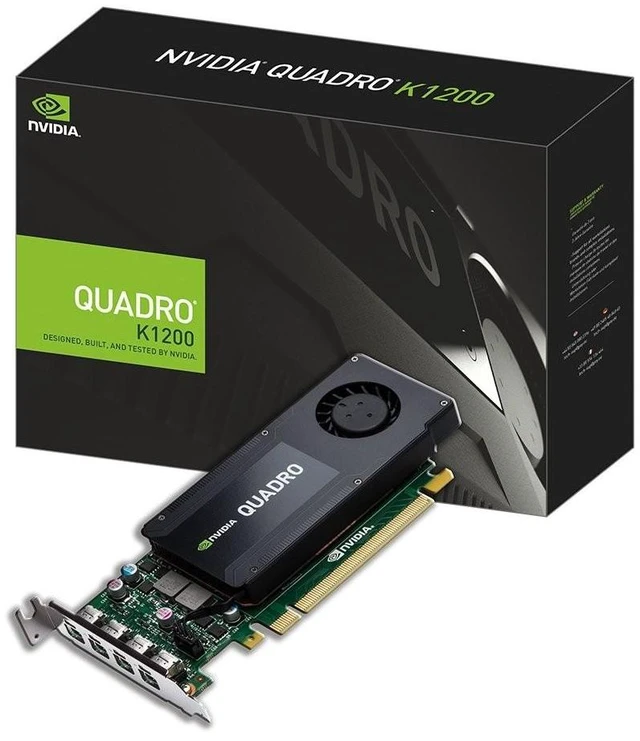 Alt view image 9 of 10 - PNY Quadro K1200 Graphic Card - 4 GB GDDR5 SDRAM - PCI Express 2.0 x16 - Low-profile - Single Slot Space Required