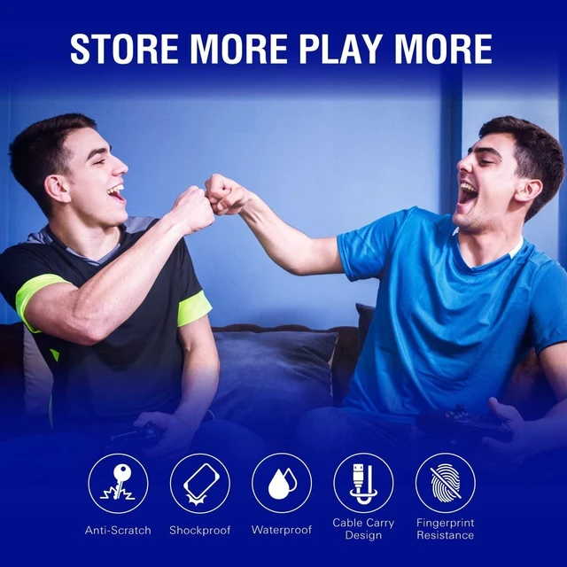 Alt view image 10 of 10 - Silicon Power 2TB External Portable Hard Drive A62, Compatible with PS4 Xbox One PC and Mac