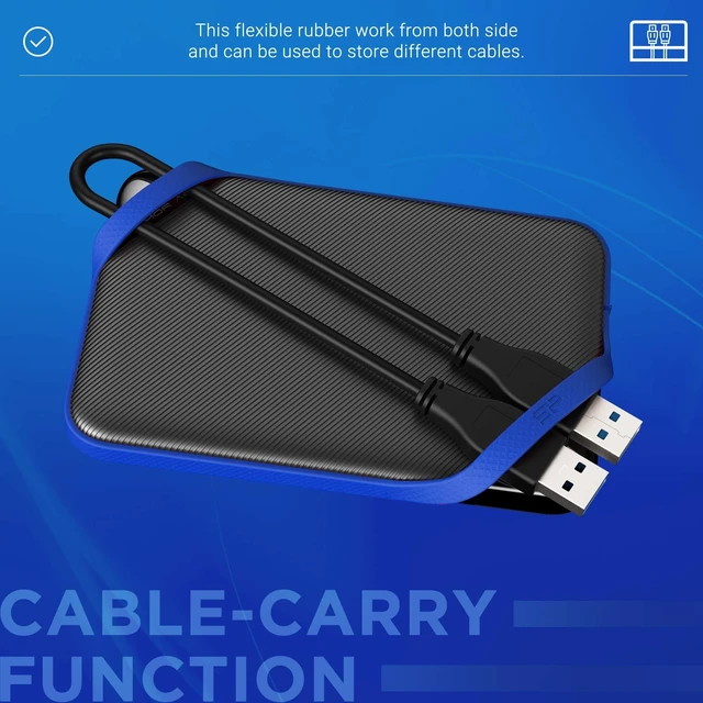 Alt view image 8 of 10 - Silicon Power 2TB External Portable Hard Drive A62, Compatible with PS4 Xbox One PC and Mac