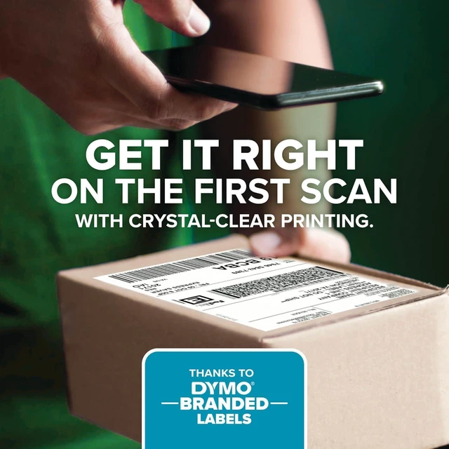 Alt view image 12 of 14 - DYMO LabelWriter 550 Series Label Printer with Dymo-Branded Label Compatibility Automatic Recognition Low Waste Optimized Direct Thermal Printing and Plastic-Free Packaging