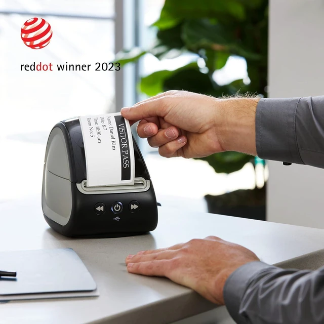 Alt view image 14 of 14 - DYMO LabelWriter 550 Series Label Printer with Dymo-Branded Label Compatibility Automatic Recognition Low Waste Optimized Direct Thermal Printing and Plastic-Free Packaging