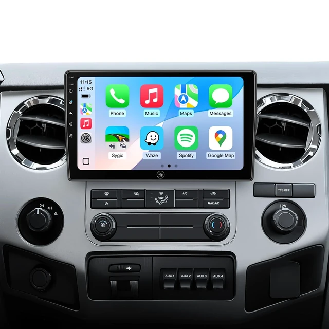 Alt view image 6 of 10 - AINAVITO 10 Inch for Ford F150 Radio 2004-2008, F250/F350/450/550 2008-2016 Radio Upgrade Wireless CarPlay Android Auto, Plug and Play, 5G Wi-Fi, Bluetooth 5.0 QLED Touch Screen Car Stereo