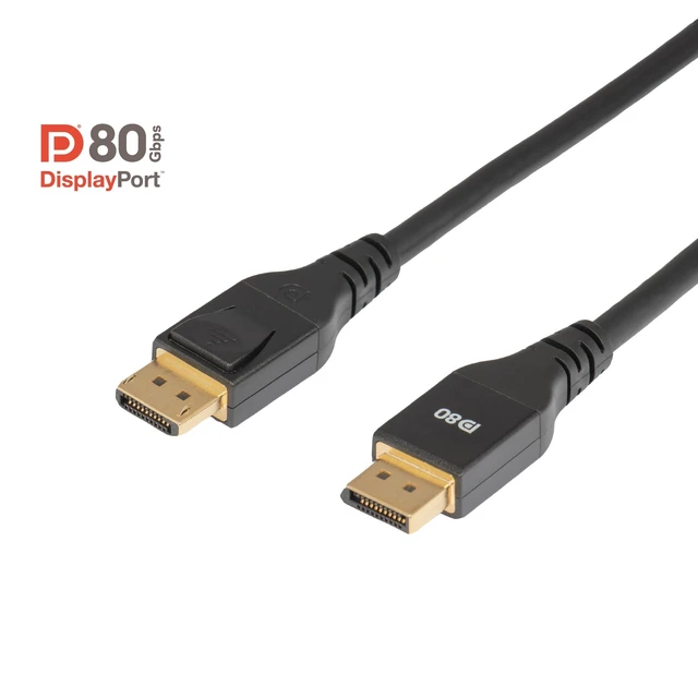 Alt view image 7 of 10 - Club 3D CAC-1094 2 Meter/ 6.56 Feet DisplayPort 2.1 Bi-Directional VESA DP80 Certified Cable with G-SYNC, & HDR 8K 240Hz M/M 5090 5080 7900XTX 9070XT