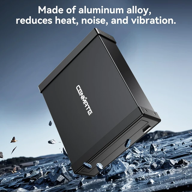 Alt view image 10 of 10 - 5.25" Blu-Ray/CD/DVD SATA Drive enclosure with USB A/C 3.0, 5.25 drive enclosure, Optical Drive Enclosure, Aluminum Alloy, Hot swappable(Optical Drive not included)