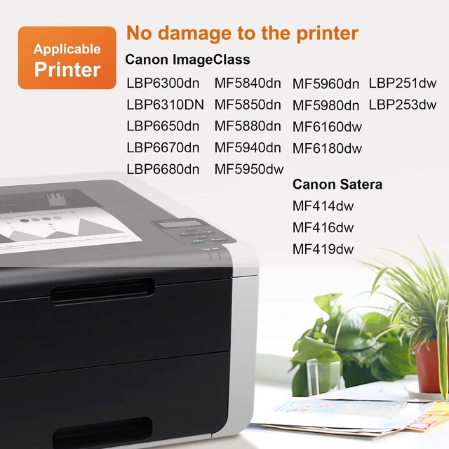 Alt view image 7 of 10 - TESEN Compatible Toner Cartridge Replacement for Canon 119 CRG-119 3479B001AA Toner Black for use with Canon ImageClass MF414dw MF416dw MF419dw MF5950dw MF5960dn LBP251dw LBP253dw LBP6670dn 4PK