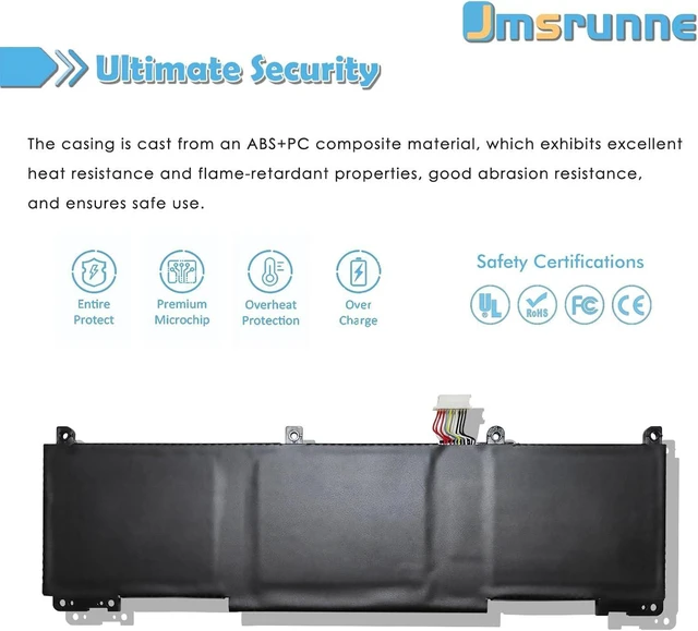 Alt view image 11 of 14 - 51.3Wh RH03XL Laptop Battery Replacement for HP Probook 440 G10/445 G9 G10/450 G10/455 G10/460 EliteBook 640 G9 G10/655 G10/650 G10 Series 11.58V