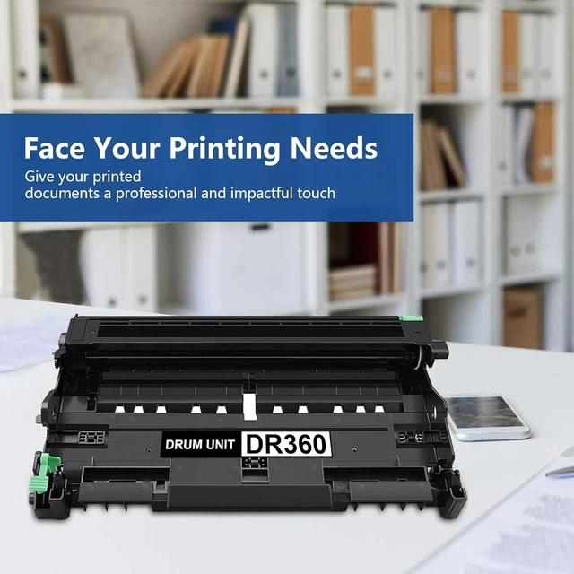 Alt view image 13 of 14 - DR360 Drum Unit (Not Toner) Replacement for Brother DR360 DR-360 Compatible with Brother DCP-7030 DCP-7040 MFC-7840W HL-2140 MFC-7340 MFC-7440N HL-2170W HL-2150N 7045N Printer 1-Pack
