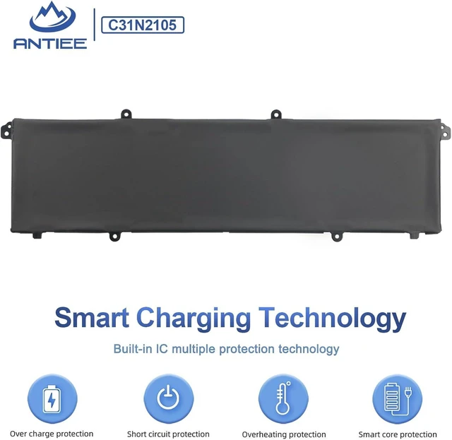 Alt view image 12 of 14 - C31N2105 Laptop Battery Replacement for ASUS VivoBook 14X OLED X1403ZA / VivoBook S 16X M5602QA S5602ZA K6602HE M6500QF F1603ZA S1503QA S3502ZA S5402ZA S5602ZA Series 0B200-04140000 70Wh 5895mAh