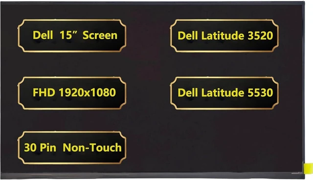 Alt view image 7 of 12 - Replacement 15.6 inch Screen for Dell Latitude 3520 5530 Series Laptop Non-Touch Screen FHD 1920x1080 30 Pins LCD Display RF17T 0RF17T KFMYW 0KFMYW