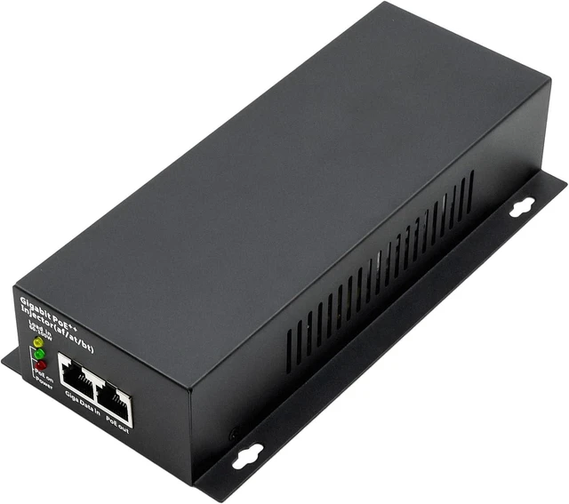 Alt view image 8 of 14 - High Power Gigabit PoE++ Injector Adapter, Integrated Power Supply, Convert A Non-PoE Port to A 90W Gigabit Port, Up to 95W to 60W, 30W, 15.4W, Up to 100m (328 ft)