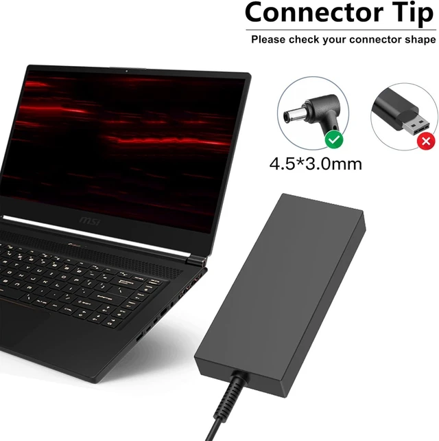 Alt view image 9 of 12 - 240W 200W Katana Laptop Charger Compatible with MSI Katana 15 17 A15 A17 AI HX B14W B13V B12V B13VFK B13VGK B13VEK B12VGK B14WGK B14WFK B8V B8VG B8VF B8VE Power Adapter