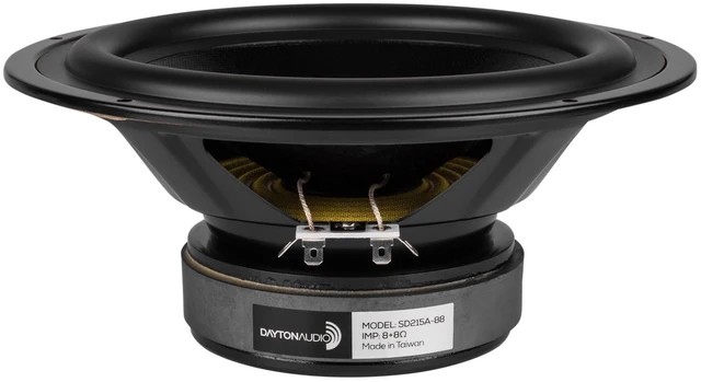 Alt view image 5 of 8 - Dayton Audio SD215A-88 8" DVC Subwoofer