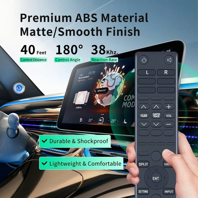 Alt view image 9 of 10 - New Replace Remote Control fit for 2017-2020 Toyota Sienna DVD Rear Entertainment 86170-50500