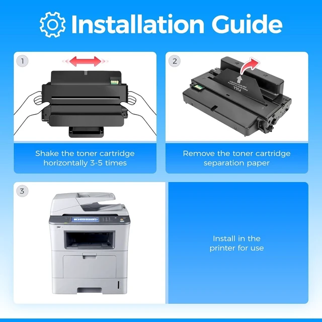Alt view image 10 of 12 - MLT-D206L Toner Cartridge Black 2-Pack High-Yield Replacement for Samsung MLT-D206L D206L 206L Compatible with Samsung SCX-5935FN SCX-5935NX Laser Multifunctional Printer, 10,000 Pages Monochrome Ink