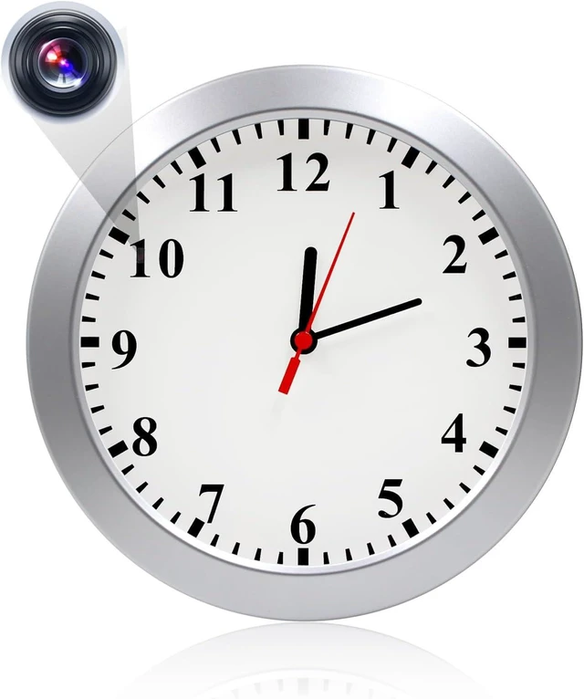 Alt view image 8 of 14 - Nanny Cam 1080P HD Clock Hidden Camera Motion Detection Loop Recording Small Video Camera for Office, Indoor Security Camera No WiFi Function