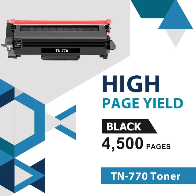 Alt view image 10 of 12 - TN-770 TN770 Toner Cartridge Super High Yield Black 2-Pack Compatible for Brother TN-770 TN-770 TN 770 Toner Cartridge for MFC-L2750DW MFC-L2750DWXL HL-L2370DW HL-L2370DWXL Printer