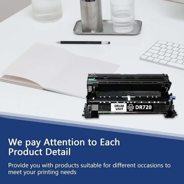 Alt view image 13 of 14 - DR-720 DR720 Drum Unit Replacement for Brother DR 720 MFC-8910DW HL-5470DW HL-6180DW MFC-8510DN MFC-8710DW MFC-8950DW Printer Black 1 Pack (not Include Toner)