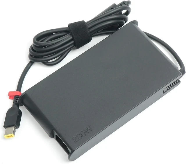 Alt view image 9 of 14 - Lenovo 20V 11.5A 230W Slim Tip AC Adapter for Legion 5i Gen 9 Legion Slim 5 Gen 9 (16 AMD) ThinkBook 16p Gen 4, Compatible P/N: ADL230SCC3A, SA10R16890, 02DL144., Black