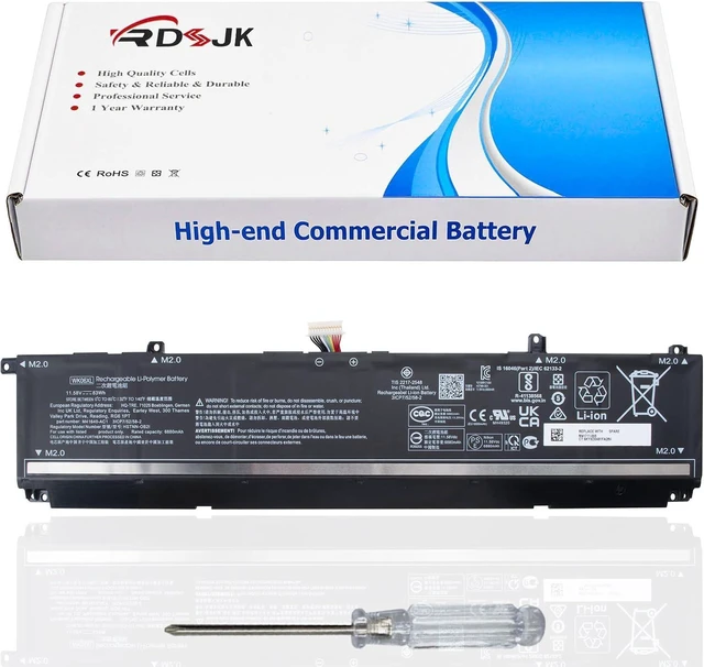 Alt view image 8 of 14 - WK06XL Laptop Battery for HP Omen 7 16-B0000 16-B0000TX 16-B0001TX 16-B0002TX 16-B1000 16-B1001TX 16-C0000 16-C0001NU 7 Plus 17-CK0000 17-CK0000TX 8 Plus 17-CK0000 17-CK1000TX 9 Plus 17-CK2000 6880mAh