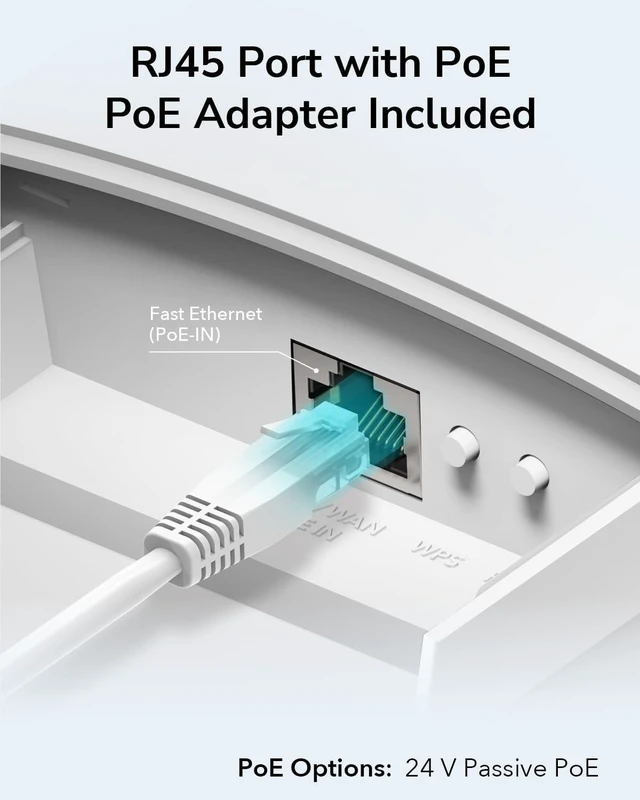 Alt view image 10 of 12 - Cudy AC1200 Wireless Access Point, Outdoor WiFi Extender, IP65 Water Proof, Beamforming, MU-MIMO, PoE Adapter Included, AP1200 Outdoor