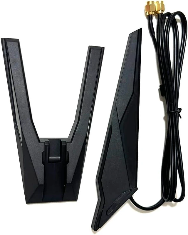 Alt view image 12 of 14 - WiFi 7 2T2R WiFi 6E Dual Band Moving Antenna for ASUS ROG Strix B550I B660I H370I H470I Z590-E Z690-A GAMING/Z270 Z370 Z390 X470I X570I /X99 PRO Z87 Z97 DELUXE/Z390M PRO Plus Gaming TUF H370 B360