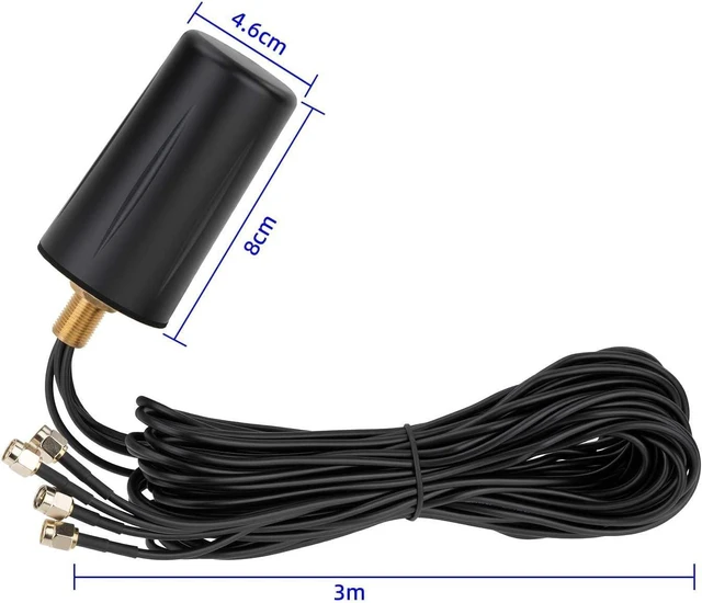 Alt view image 9 of 14 - Bingfu 5G LTE Dual Band 4x4 MIMO Outdoor Antenna with 10FT Cable SMA Male Connector for Verizon AT&T T-Mobile 4G 5G Hotspot Modem Wireless Router Cellular Gateway Trail Camera
