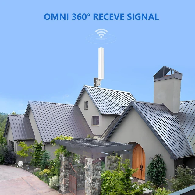 Alt view image 10 of 12 - High Gain Universal Wide-Band 5G 4G LTE WiFi Outdoor Antenna for Mobile Cell Phone Verizon, AT&T, T-Mobile 5G 4G Cellular Modem Router698-6000MHz, Boosts RV Home Internet Gateway, Slinkdsco
