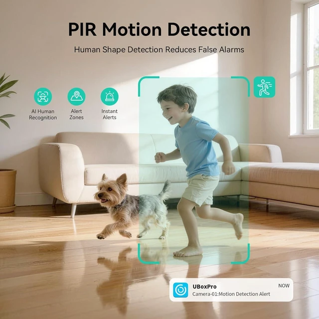 Alt view image 11 of 14 - LIWAN 4G LTE Cellular Security Camera Indoor Wireless, No WiFi Security Camera for Home/Baby/Pet/Elderly, 7800mAh Rechargeable Battery Powered, 2K 360° PTZ, AI Human Detection, Built-in SIM Card
