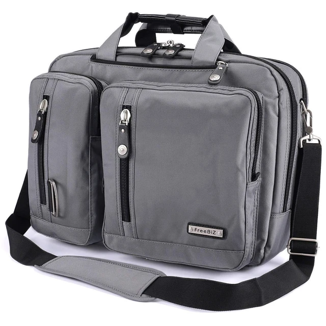 Alt view image 6 of 10 - FREEBIZ 18.4 Inch Laptop Briefcase Backpack Messenger Shoulder Bag 18 Inch Gaming Notebook Computer Case Handbag for Business Travel