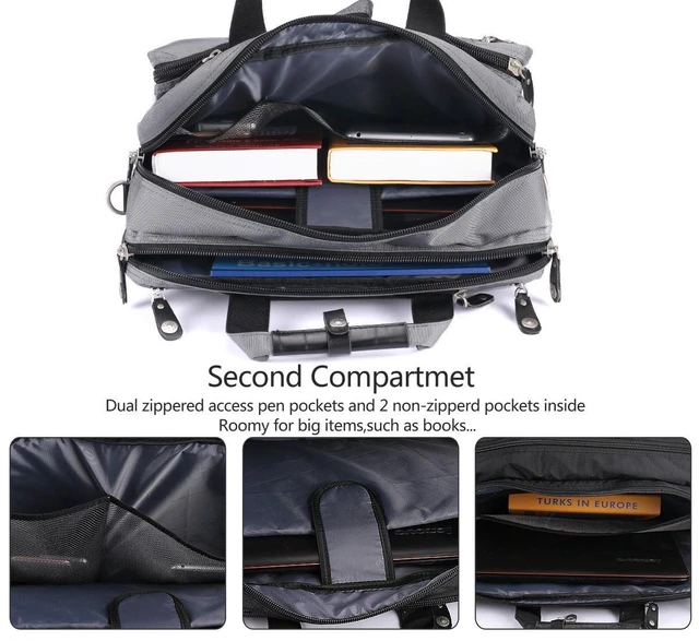 Alt view image 9 of 10 - FREEBIZ 18.4 Inch Laptop Briefcase Backpack Messenger Shoulder Bag 18 Inch Gaming Notebook Computer Case Handbag for Business Travel