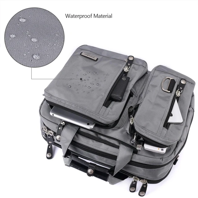 Alt view image 10 of 10 - FREEBIZ 18.4 Inch Laptop Briefcase Backpack Messenger Shoulder Bag 18 Inch Gaming Notebook Computer Case Handbag for Business Travel