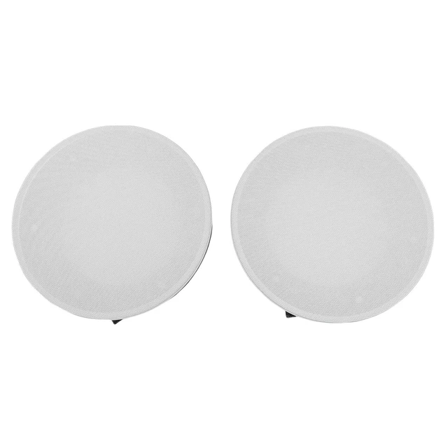 Alt view image 6 of 10 - VBESTLIFE 2Pcs 9.25in White Ceiling Speaker Covers, Magnetic Mount Speaker Round Grill Mesh for Wall and Ceiling Installations