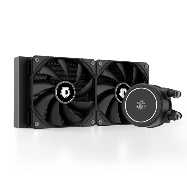 Alt view image 7 of 12 - FROSTFLOW X 240 CPU Water Cooler AIO Cooler 240mm CPU Liquid Cooler White LED 2x120mm PWM Fans, Intel 1700/1200/115X, AMD AM5/AM4