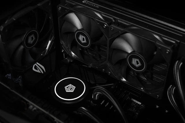 Alt view image 11 of 12 - FROSTFLOW X 240 CPU Water Cooler AIO Cooler 240mm CPU Liquid Cooler White LED 2x120mm PWM Fans, Intel 1700/1200/115X, AMD AM5/AM4