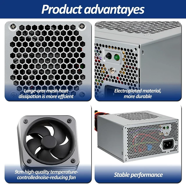 Alt view image 11 of 14 - Upgraded HU460AM-01 WC1T4 D460AM-03 460W Power Supply Compatible with Dell XPS 7100 8000 8100 8300 8500 8700 8900 8910 8920 8930 Alien-Ware Aurora R5 R6 R7