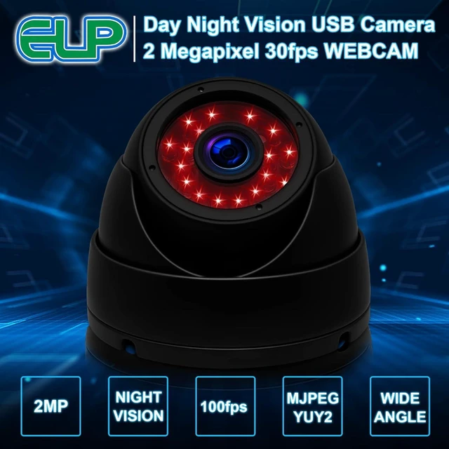 Alt view image 10 of 14 - 1080p Day Night Vision USB Camera IR Infrared Webcam with Dome Housing Home Surveillance CCTV PC Camera for Computer Mini UVC USB2.0 Waterproof USB with Camera Indoor Outdoor High Speed Camera