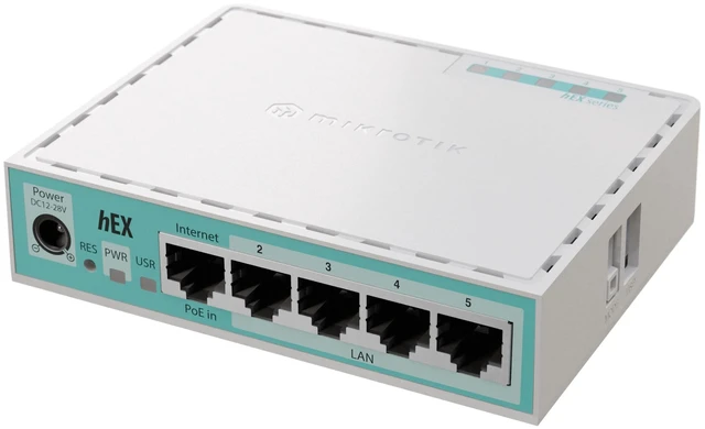 Alt view image 3 of 4 - Mikrotik - hEX 5 Port Gigabit 512Mb RAM Router (E50UG)