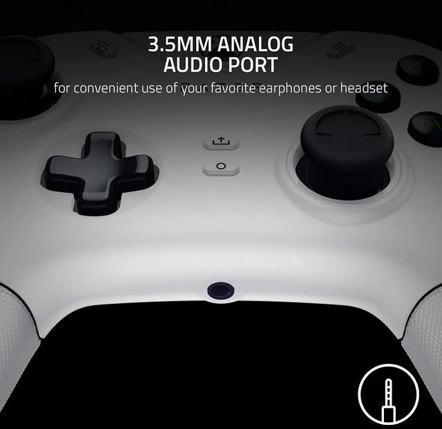 Alt view image 13 of 14 - Wired Gaming Controller for Xbox Series X|S, Xbox One, PC: Remappable Front-Facing Buttons - Mecha-Tactile Action Buttons and D-Pad - Trigger Stop-Switches - White