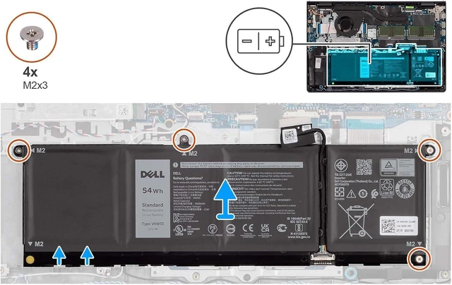 Alt view image 9 of 12 - DELL V6W33 15V 54Wh 4-Cell laptop Battery For Dell Latitude 3320 3330 3420 3520 3530 , Inspiron 3510 3511 3515 3520 3525 3530 5310 5320 5330 5410 5415 5418 5420 5425 5430 5435 5440 5445 5510 5515