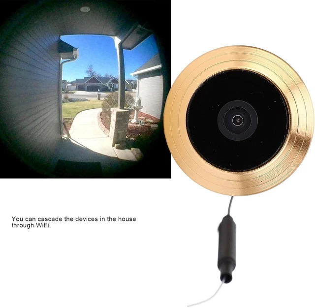 Alt view image 12 of 14 - Smart Door Peephole Camera, 1080P HD Door Eye Hole Camera Night Movement Detection Connection, 220° Wide Angle, for Home Security (32GB)